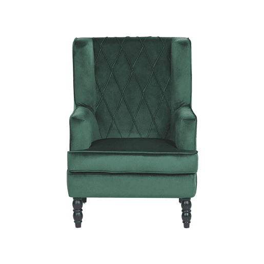 Poltrona SANDSET Veludo Verde escuro
