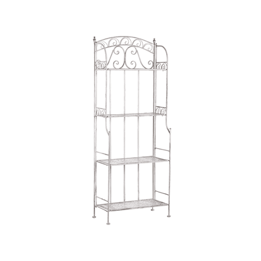 Estante com prateleiras PADUA Metal Branco Estante com prateleiras PADUA Metal Branco