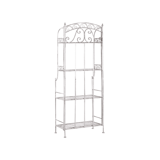 Estante com prateleiras PADUA Metal Branco Estante com prateleiras PADUA Metal Branco