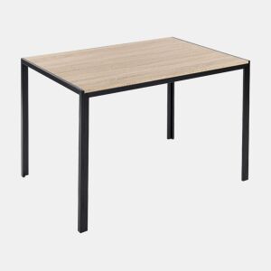 Mesa de jantar NEWFIELD Castanho claro 120 cm 80 cm