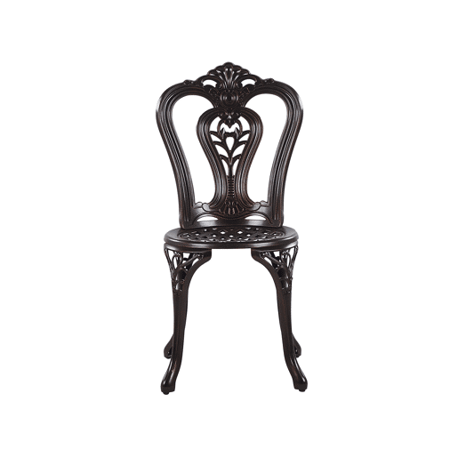 Conjunto de 2 cadeiras de jardim BOVINO Metal Castanho escuro