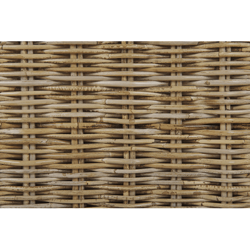 Conjunto de 2 poltronas de jardim ARDEA Rattan Castanho claro