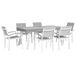 Beliani Conjunto de comedor PERETA Beliani Conjunto de comedor PERETA Gris Claro