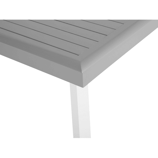 Conjunto de refeições de jardim 6 lugares PERETA Metal Cinzento