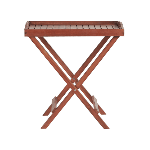 Mesa de apoio de jardim TOSCANA Madeira de acácia Castanho escuro
