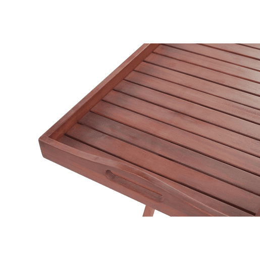 Mesa de apoio de jardim TOSCANA Madeira de acácia Castanho escuro