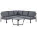 Beliani Conjunto de jardín VIZZINI Beliani Conjunto de jardín VIZZINI Gris Oscuro