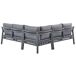 Beliani Conjunto de jardín VIZZINI Beliani Conjunto de jardín VIZZINI Gris Oscuro