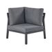 Beliani Conjunto de jardín VIZZINI Beliani Conjunto de jardín VIZZINI Gris Oscuro