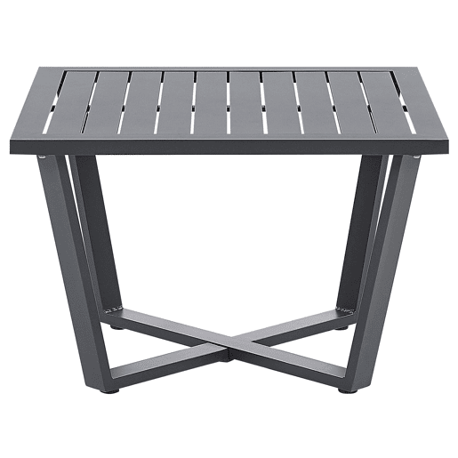 Conjunto de sofás de jardim de canto 5 lugares VIZZINI Metal Cinzento