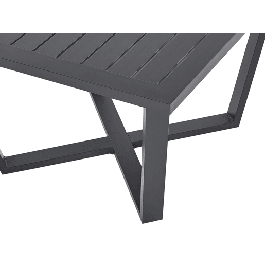 Conjunto de sofás de jardim de canto 5 lugares VIZZINI Metal Cinzento