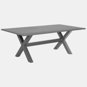 Mesa de refeição de jardim CASCAIS 200 cm 105 cm Metal Cinzento