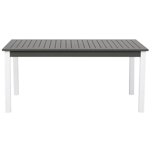 Conjunto de refeições de jardim 6 lugares PANCOLE com almofadas Metal Cinzento