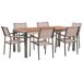 Beliani Conjunto de comedor GROSSETO Beliani Conjunto de comedor GROSSETO Beige