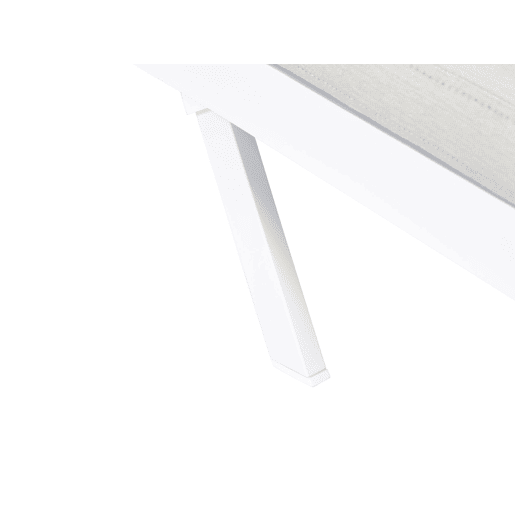 Espreguiçadeira com almofada AMELIA Metal Cinzento claro