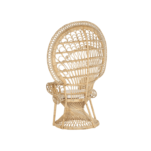 Cadeira pavão EMMANUELLE Rattan Natural