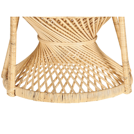 Cadeira pavão EMMANUELLE Rattan Natural