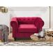 Beliani Sillón CHESTERFIELD Beliani Sillón CHESTERFIELD Rojo