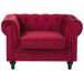Beliani Sillón CHESTERFIELD Beliani Sillón CHESTERFIELD Rojo