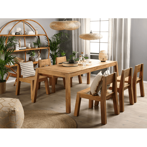 Conjunto de 4 cadeiras de jardim LIVORNO Madeira de acácia Castanho