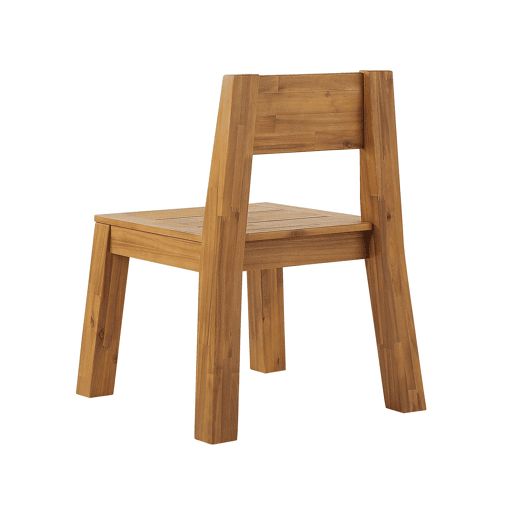 Conjunto de 4 cadeiras de jardim LIVORNO Madeira de acácia Castanho