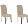 Conjunto de 2 cadeiras de jantar SHIRLEY Creme