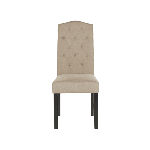 Conjunto de 2 cadeiras de jantar SHIRLEY Creme