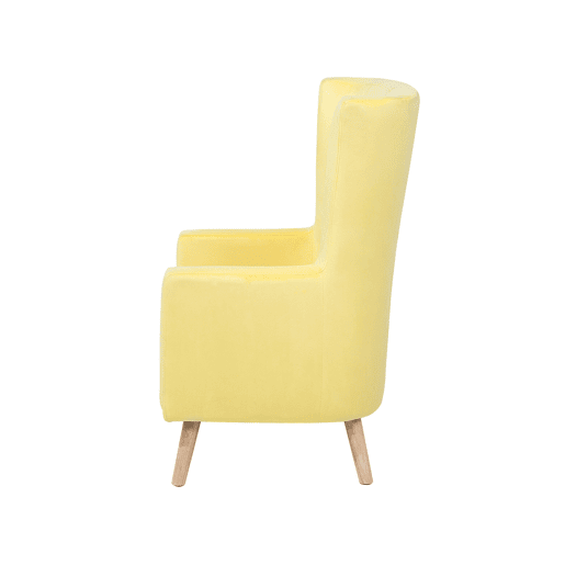 Poltrona com braços ONEIDA Veludo Amarelo Poltrona com braços ONEIDA Veludo Amarelo