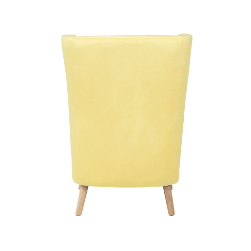 Poltrona com braços ONEIDA Veludo Amarelo Poltrona com braços ONEIDA Veludo Amarelo