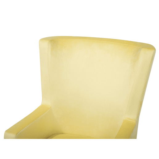 Poltrona com braços ONEIDA Veludo Amarelo Poltrona com braços ONEIDA Veludo Amarelo