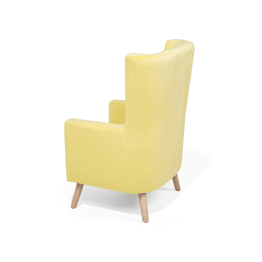 Poltrona com braços ONEIDA Veludo Amarelo Poltrona com braços ONEIDA Veludo Amarelo