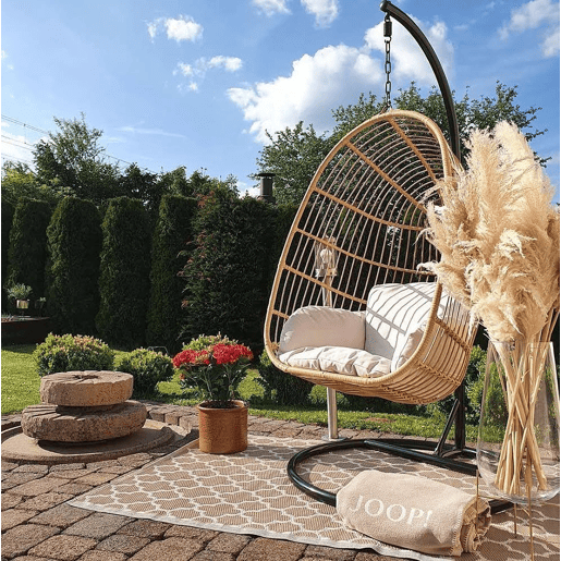 Cadeira Suspensa com Suporte CASOLI Natural