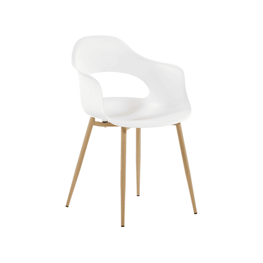 Conjunto de 2 cadeiras de jantar UTICA Branco Conjunto de 2 cadeiras de jantar UTICA Branco