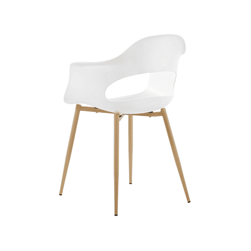 Conjunto de 2 cadeiras de jantar UTICA Branco Conjunto de 2 cadeiras de jantar UTICA Branco