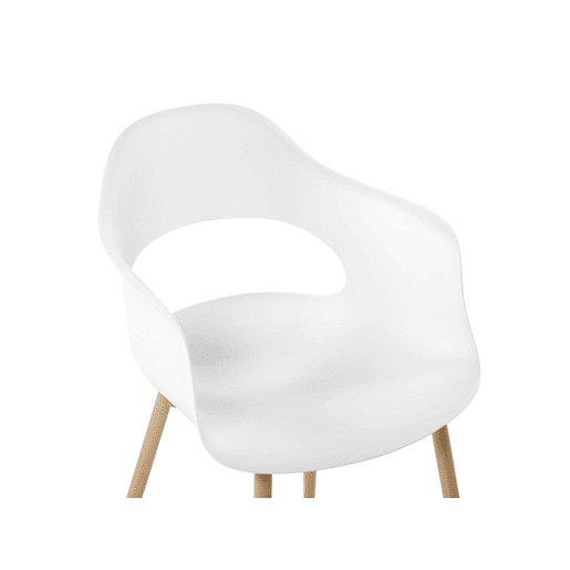 Conjunto de 2 cadeiras de jantar UTICA Branco Conjunto de 2 cadeiras de jantar UTICA Branco