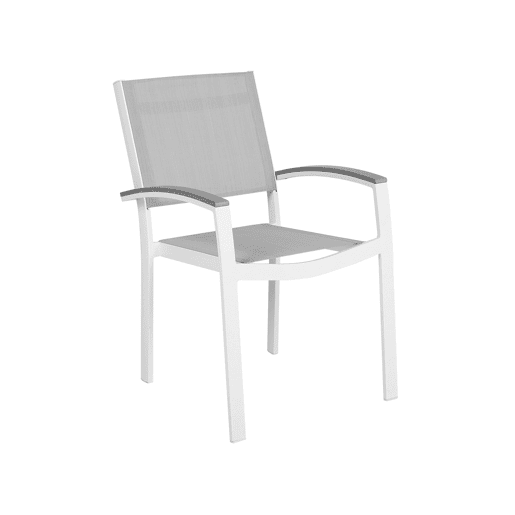 Conjunto de 2 cadeiras de jardim PERETA Metal Cinzento