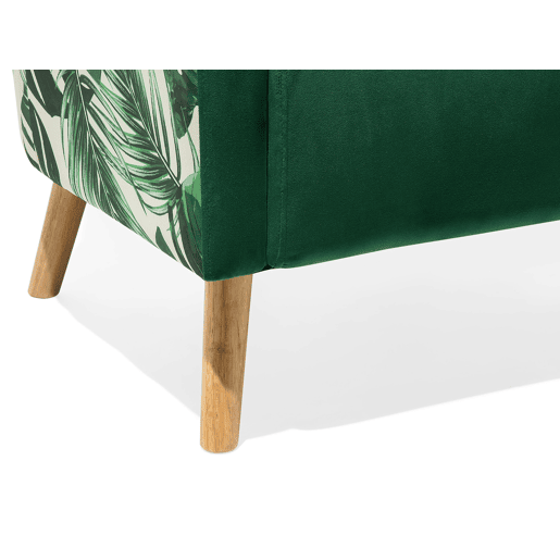Poltrona com braços ONEIDA Veludo Verde escuro