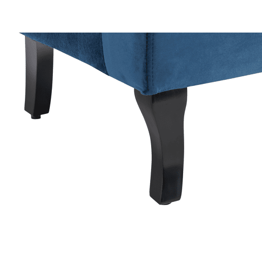 Poltrona com braços ALTA Veludo Azul escuro