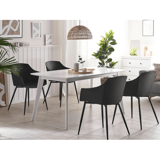 Conjunto de 2 cadeiras de jantar FONDA Preto