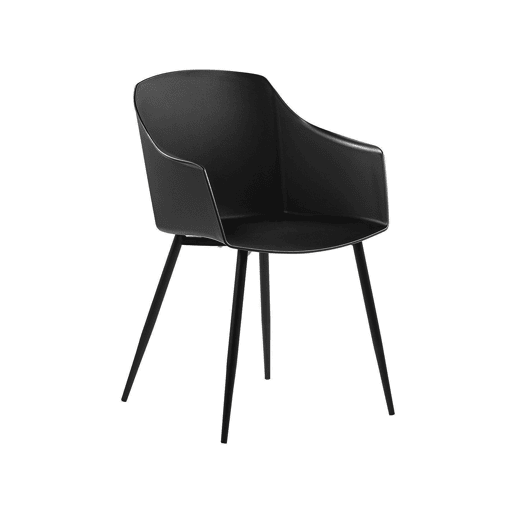 Conjunto de 2 cadeiras de jantar FONDA Preto