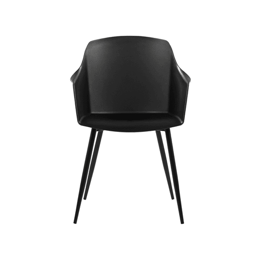 Conjunto de 2 cadeiras de jantar FONDA Preto