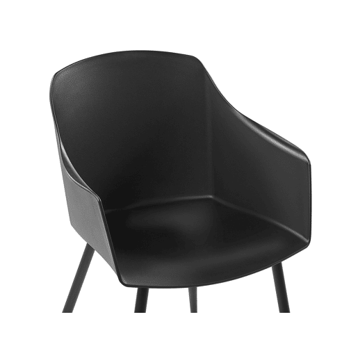 Conjunto de 2 cadeiras de jantar FONDA Preto