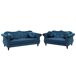 Beliani Conjunto de sofás SKIEN Beliani Conjunto de sofás SKIEN Azul Marino