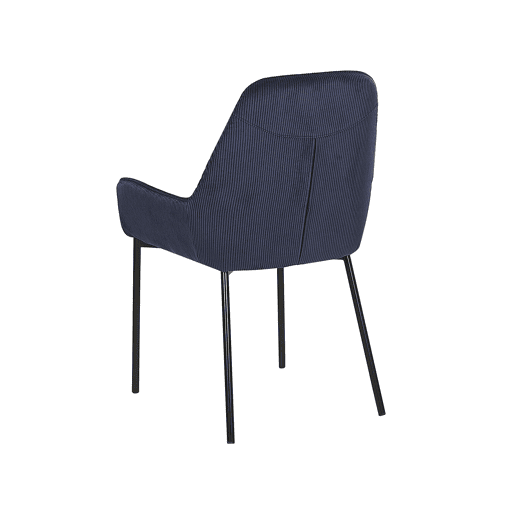 Conjunto de 2 cadeiras de jantar LOVERNA Bombazine Azul escuro