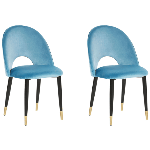 Conjunto de 2 cadeiras de jantar MAGALIA Azul
