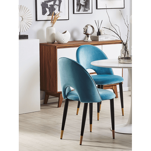 Conjunto de 2 cadeiras de jantar MAGALIA Azul