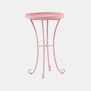 Mesa de apoio de jardim CAVINIA 40 cm 40 cm Metal Rosa