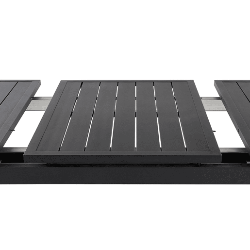 Mesa de refeição de jardim extensível VALCANETTO 180240 cm 90 cm Metal Preto Mesa de refeição de jardim extensível VALCANETTO 180240 cm 90 cm Metal Preto