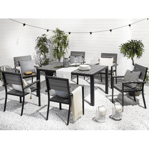Conjunto de 6 cadeiras de jardim COMO Cinzento Conjunto de 6 cadeiras de jardim COMO Cinzento
