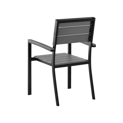 Conjunto de 6 cadeiras de jardim COMO Cinzento Conjunto de 6 cadeiras de jardim COMO Cinzento
